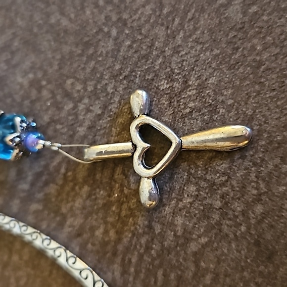 3/$30 Cross Glass Beaded Bookmark - Picture 3 of 4